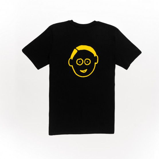 Café Joyeux - Black Adult T shirt - Face