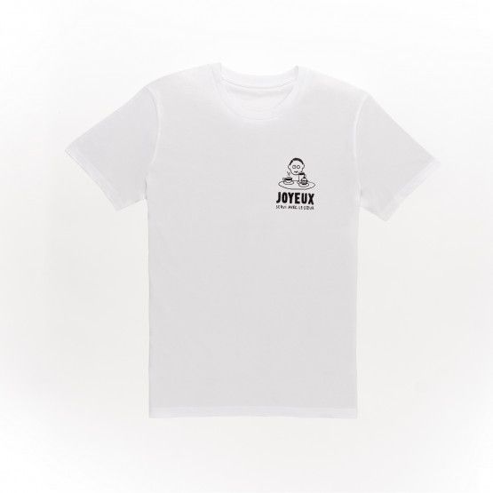 Café Joyeux - White Adult T shirt - Face