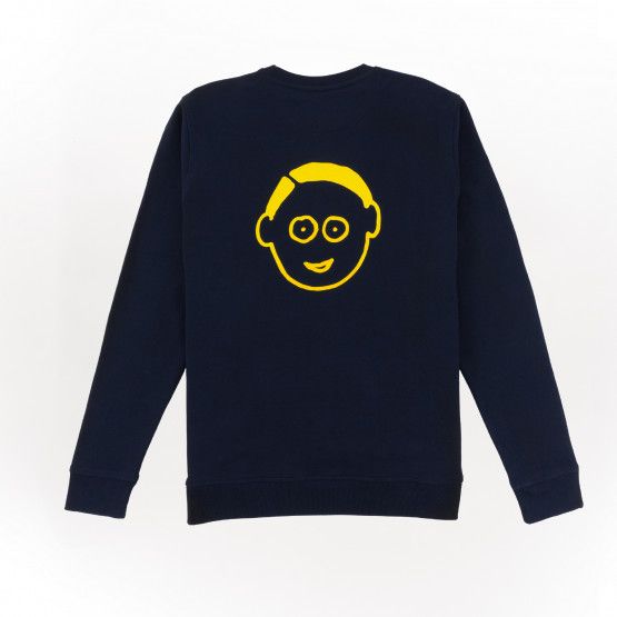 Café Joyeux - Sweatshirt Navy voor volwassenen - Rugzijde