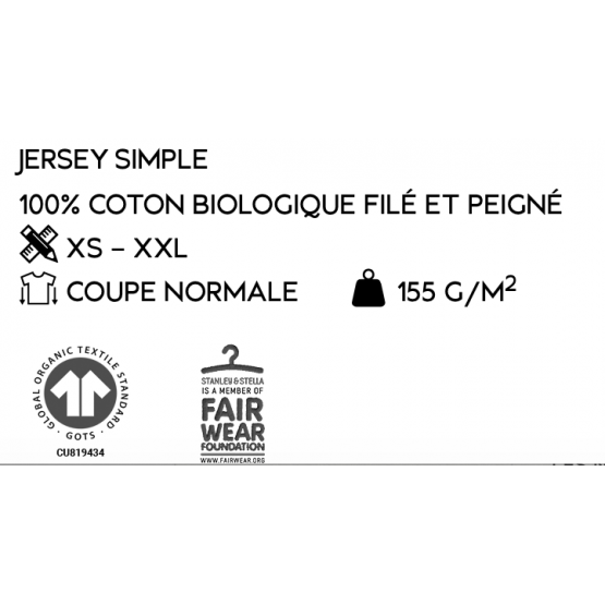 Café Joyeux  - T shirt Enfant Marine - Caractéristiques