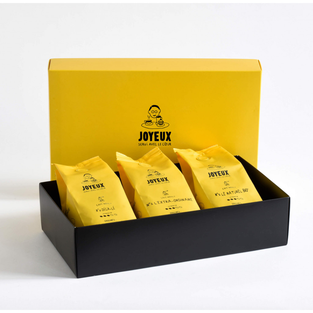 Café Joyeux - Tasting Box - Ground - 3x250 Gr