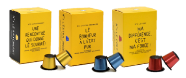 Café Joyeux : déguster notre café de spécialité de 3 boîtes de café de spécialité en 10 capsules au choix - "Coffret Joyeux"